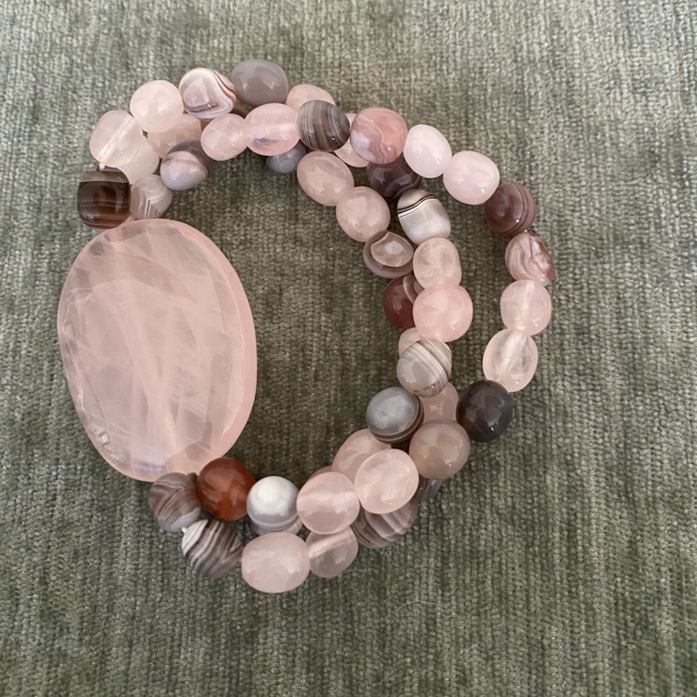 Rose Quartz stretch bracelet